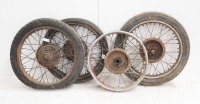 A collection of various wheels