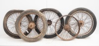 A collection of various wheels
