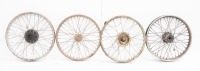 A collection of various wheels