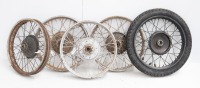 A collection of various wheels