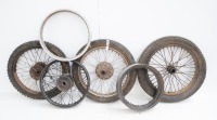 A collection of various wheels