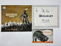 WOLSELEY: A group of three Sales Brochures featuring various models [Location: Sydney]