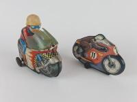 RACING: Mechanical Motor Cycle by Yonezawa Japan, late 1960s, Paya Racing Bike 17 cms made in Spain. - 2