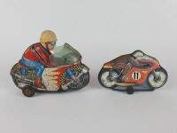 RACING: Mechanical Motor Cycle by Yonezawa Japan, late 1960s, Paya Racing Bike 17 cms made in Spain. - 3