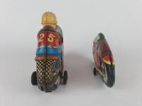 RACING: Mechanical Motor Cycle by Yonezawa Japan, late 1960s, Paya Racing Bike 17 cms made in Spain. - 5
