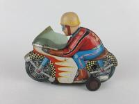 RACING: Mechanical Motor Cycle by Yonezawa Japan, late 1960s, Paya Racing Bike 17 cms made in Spain. - 10