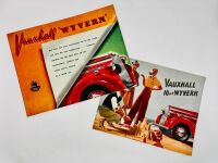 VAUXHALL: A pair of Sales Brochures for the Wyvern [Location: Sydney]