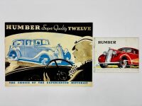 HUMBER: A pair of Sales Brochures for the 1936 model range and the Twelve model [Location: Sydney]