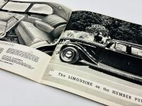 HUMBER: A group of three Sales Brochures, for the Snipe Imperial and Pullman models plus the model range with price list [Location: Sydney] - 13