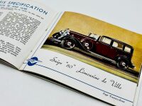 HUMBER: A group of three Sales Brochures, for the Snipe Imperial and Pullman models plus the model range with price list [Location: Sydney] - 19