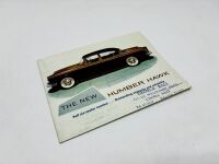 HUMBER: A group of three Sales Brochures for the Imperial/Super Snipe, Hawk and Vogue models [Location: Sydney] - 6