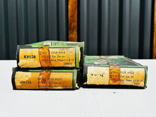HILLMAN: A quantity of 3 Remax stub axle pin sets (Ref KH136), believed to be NOS, to suit Hillman Minx Phase 3 and 4, 1948-1952 [Location: Sydney]