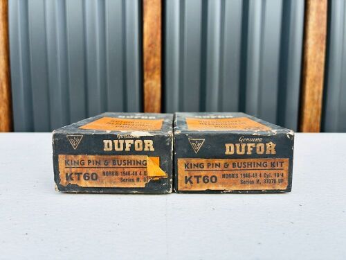 MORRIS: A quantity of 2 Dufor king pin and bushing kits (Ref KT60), believed to be NOS, to suit Morris 1946-48 4 cylinder [Location: Sydney]