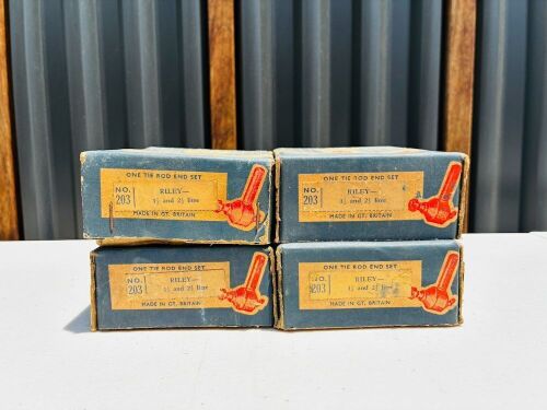 RILEY: A quantity of 4 Q.H.L Products tie rod ends (No.203), believed to be NOS, to suit Riley 1½ and 2½ Litre models. [Location: Sydney]