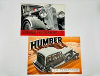 HUMBER: A pair of Sales Brochure featuring the Pullman, Snipe and 16/60 [Location: Sydney]