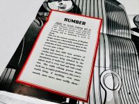 HUMBER: A pair of Sales Brochure featuring the Pullman, Snipe and 16/60 [Location: Sydney] - 3