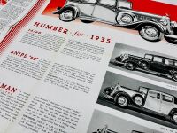 HUMBER: A pair of Sales Brochure featuring the Pullman, Snipe and 16/60 [Location: Sydney] - 9