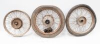 Three 19" wheels believed Ariel, various conditions - 3
