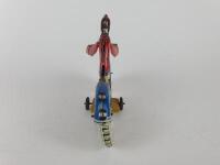 CIVILIAN: Touring Motorcycle by JML France c1940s, push along, 16.5 cms, lovely litho. - 6