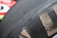 F5000: Two large & impressive twin polished side aluminum F5000 rear wheels, believed to have been removed from a Lola, great for car or table bases - 10