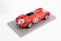 FERRARI 250 TR: A 1:18 scale Ferrari 250 TR Testa Rossa, the Scuderia Ferrari entered number #14 race as driven to victory in the 1958 Le Mans 24 hour, with the driver combination of Gendebien - Hill, limited edition 504/800 pieces - 5