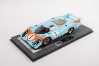 PORSCHE 917/69: A 1:18 scale Porsche 917 LH, in the famous Gulf racing colours, the number #1 race car concept, limited edition this being 066/290 pieces produced - 2