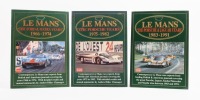 LE MANS THE YEARS:&nbsp;A trio of soft cover books, The Ford and Matra years 1966-1974, The Porsche years 1975-1982, the Porsche and Jaguar years 1983-1991