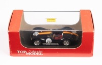 MASERATI A6GCS:&nbsp;A 1:43&nbsp;scale Maserati A6GCS, the number #28&nbsp;race car that was a non finisher&nbsp;in the 1954&nbsp;Le Mans 24 hour, with the driver combination of De Portago - Tomasi