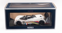 PEUGEOT 905: A 1:18 scale Peugeot 905, the number #3&nbsp;race car that was driven to victory&nbsp;in the 1993&nbsp;Le Mans 24 hour, with the driver combination of Geoff Brabham - Eric Helary - Christophe Bouchut