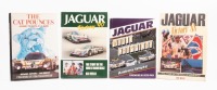 JAGUAR VICTORY WORLD CHAMPIONS:&nbsp;A quartet of hard&nbsp;cover books, Jaguar world champions, Jaguar victory '88, Jaguar victory '90, the cat pounces Jaguar's triumph at Le Mans