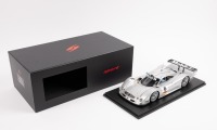 MERCEDES CLR: A 1:18 scale Mercedes CLR, the number #5 race car, had a dnf at the 1999 Le Mans 24 hour, with a driver combination of Bouchut - Heidfeld - Dumbreck