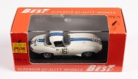 JAGUAR E TYPE LIGHTWEIGHT:&nbsp;A 1:43&nbsp;scale Jaguar E type spyder, the number #16&nbsp;race car&nbsp;was a non finisher&nbsp;in the 1963&nbsp;Le Mans 24 hour, with the driver combination of Salvadori - Richards