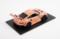 PORSCHE 911 RSR: A 1:18 scale Porsche 911 RSR, the number #92 race car, as driven to a 15th place finish in the 2018 Le Mans 24 hour, with a driver combination of Christensen - Estre - Vanthoor - 4