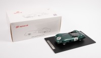 ASTON MARTIN DBR1: A 1:18 scale Aston Martin DBR1, the number #5 race car as driven to victory in the 1959 Le Mans 24 hour, with the driven combination of Salvadori - Shelby