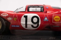 FERRARI 312P COUPE: A 1:18 scale Ferrari 312P coupe, the SpA Ferrari entered number #19 race car was a non finisher in the 1969 Le Mans 24 hour, with the driven combination of Chris Amon - Peter Schetty, limited edition 009/500 pieces - 4
