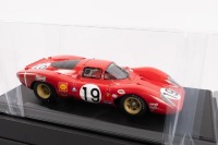 FERRARI 312P COUPE: A 1:18 scale Ferrari 312P coupe, the SpA Ferrari entered number #19 race car was a non finisher in the 1969 Le Mans 24 hour, with the driven combination of Chris Amon - Peter Schetty, limited edition 009/500 pieces - 5