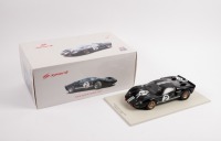 FORD GT40 MK 2: A 1:18 scale Ford GT40 Mk 2, the number #2 Ford motor company Shelby American entered race car&nbsp;that raced to victory in the 1966 Le Mans 24 hour, with the winning driver combination of Bruce McLaren - Chris Amon