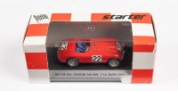 FERRARI 166MM: A 1:43 scale Ferrari 166MM, the number #22 race car that was raced to victory in the 1949 Le Mans 24 hour, with the driver combination of Chinetti - Selsdon