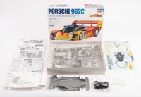PORSCHE 962C: A 1:24&nbsp;scale Porsche 962C&nbsp;plastic kit, the #17&nbsp;race car in Shell livery, model number 24233-2300, made by Tamiya