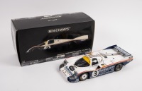 PORSCHE 956L: A 1:18 scale Porsche 956L, the number #3&nbsp;race car that was driven to victory&nbsp;in the 1983&nbsp;Le Mans 24 hour, with the driver combination of Vern Schuppan - Hurley Haywood - Al Holbert