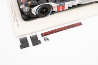 PORSCHE 919 HYBRID: A 1:18 scale Porsche 919 Hybrid, the number #1&nbsp;race car that finished 13th&nbsp;in the 2016&nbsp;Le Mans 24 hour, with a driven combination of Mark Webber - Brendon Hartley - Timo Bernhard - 2