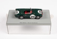 TRIUMPH TRS:&nbsp;A 1:43&nbsp;scale Triumph TRS, the number #29&nbsp;race car that was a non classified finisher&nbsp;in the 1960&nbsp;Le Mans 24 hour, with the driver combination of Bolton - Sanderson
