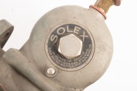 SOLEX CARBURETTORS: A pair of Solex carburettors, stamped '46 MH - 593083 / 593079', width 46mm, thought to suit a Bugatti Type 44 [Location: Melbourne] - 3