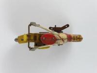 POLICE; Motor Cycle Cop by Louis Marx USA c1950s, clockwork, 20.5 cms. - 7