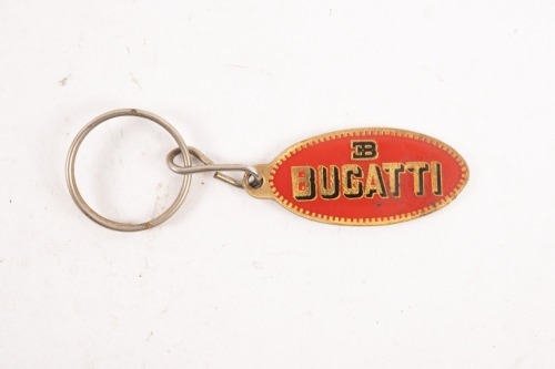 BUGATTI: A Bugatti brass keyring, originally from a set produced by Lou Molina of the Anchor & Hope Tavern Richmond Vic. [Location: Melbourne]