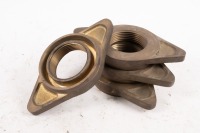 BUGATTI: Four reproduced off cast bronze spin-on wheel hub nuts, thought to suit Bugatti Type 37 or 40 [Location: Melbourne]