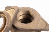 BUGATTI: Four reproduced off cast bronze spin-on wheel hub nuts, thought to suit Bugatti Type 37 or 40 [Location: Melbourne] - 2