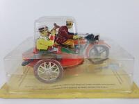CLASSIC: Two Paya reissues of classic Motor Cycle & Sidecar toys from the original castings,tinplate & clockwork. - 4