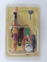 CLASSIC: Two Paya reissues of classic Motor Cycle & Sidecar toys from the original castings,tinplate & clockwork. - 6