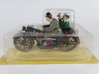 CLASSIC: Two Paya reissues of classic Motor Cycle & Sidecar toys from the original castings,tinplate & clockwork. - 7